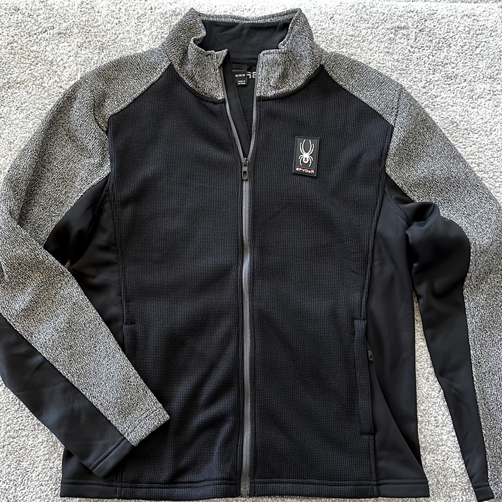 Spyder Mixed Media Zip Front Jacket - Picture 2 of 8